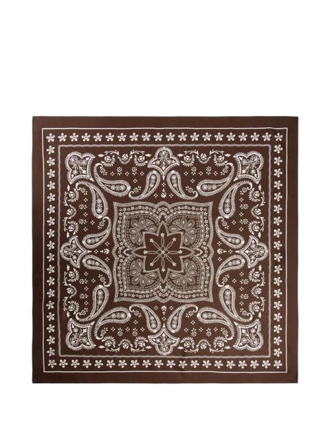 SANDRO printed scarf - Brown - zdjęcie produktu nr 1