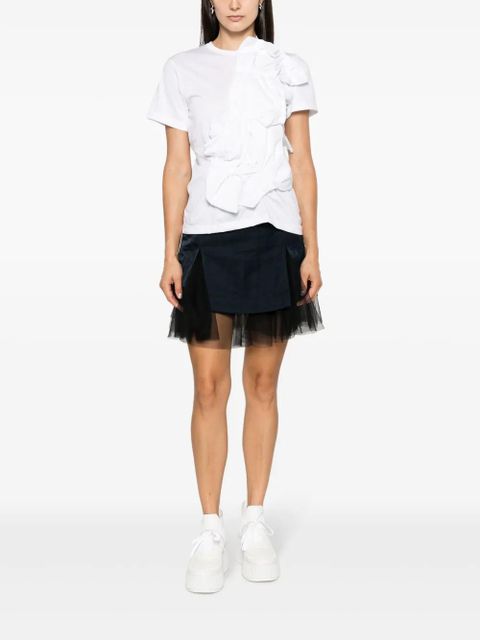 Comme Des Garçons 3D-detail cotton T-shirt - White - zdjęcie produktu nr 2