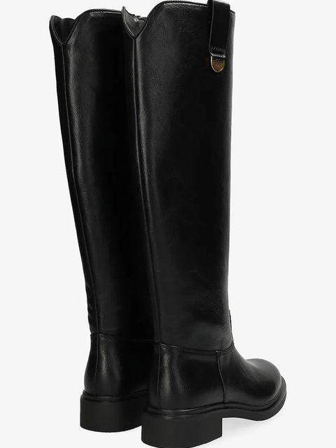 Mexx kozaki SONYA RESPECT damskie kolor czarny na płaskim obcasie MI001801853W