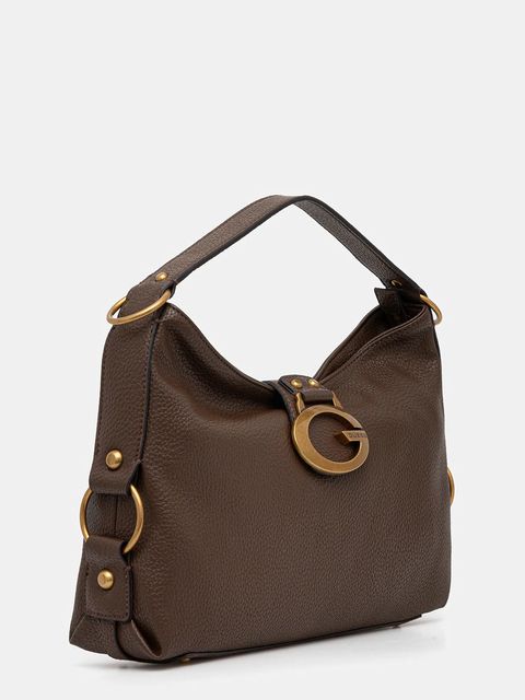 Guess torebka CAMDEN kolor brązowy HWBB93 08180