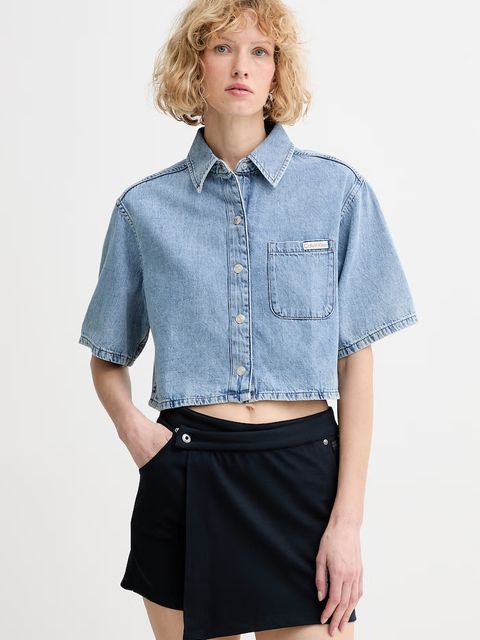 Calvin Klein Jeans koszula damska jeansowa - zdjęcie produktu nr 1