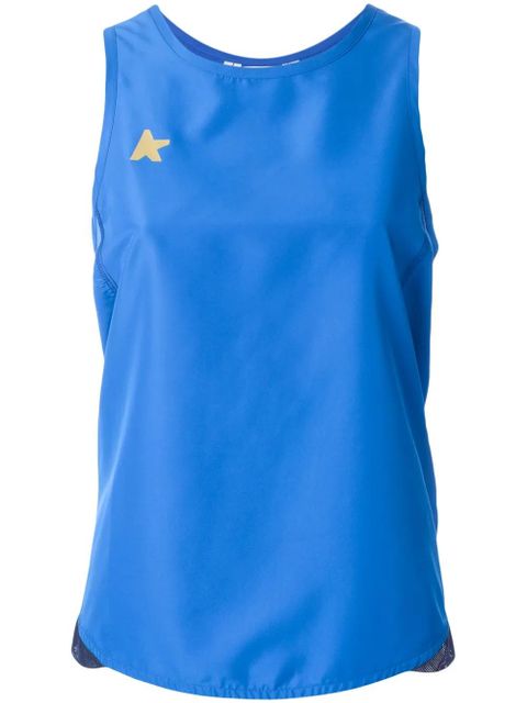 Golden Goose racer back tank top - Blue - zdjęcie produktu nr 1