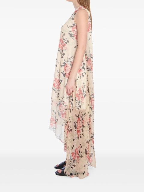 LOEWE silk maxi dress - Neutrals