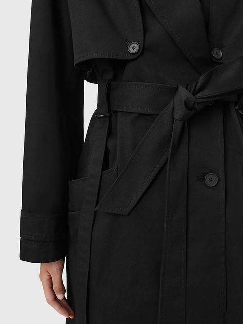 AllSaints trencz bawełniany CADENCE kolor czarny W004OD - zdjęcie produktu nr 2