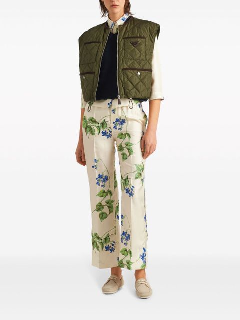 Prada Light Re-Nylon quilted vest - Green