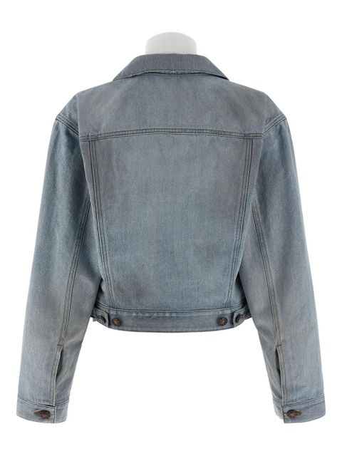Balenciaga stonewashed double-layer jacket - Blue