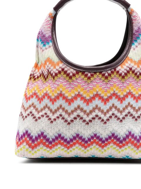 Missoni Raschel zigzag-pattern tote bag - Neutrals
