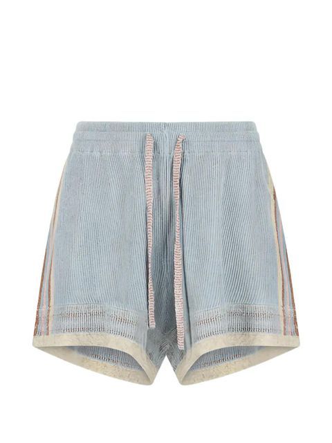 Guest In Residence havana striped mini shorts - Blue - zdjęcie produktu nr 1