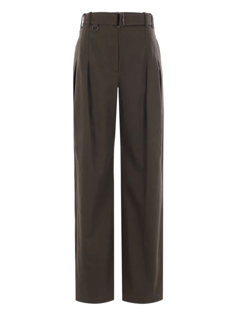 Burberry high-waisted belted trousers - Green