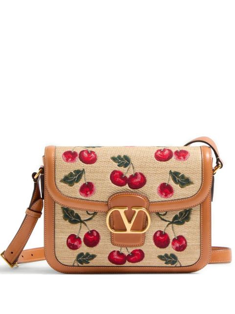 Valentino Garavani 9to5 Cherryfic-motif shoulder bag - Neutrals