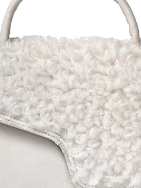 ATP Atelier shearling-panel tote bag - White - zdjęcie produktu nr 2