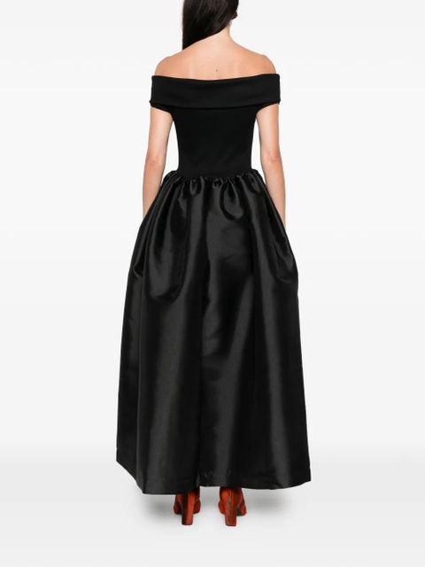 Marques'Almeida off-shoulder midi dress - Black
