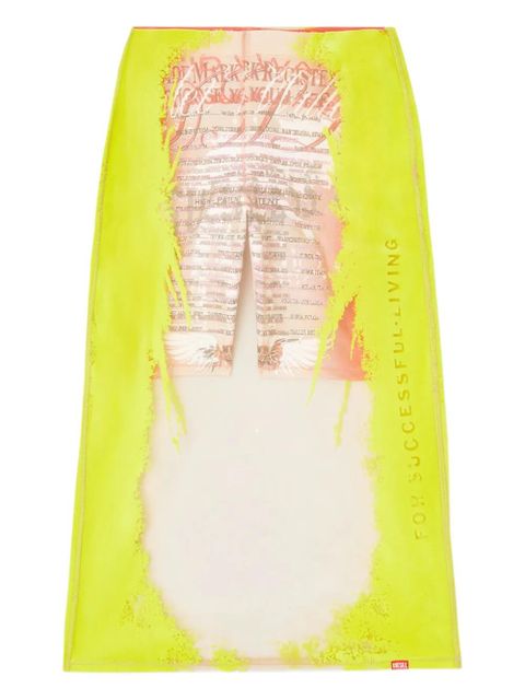 Diesel Remaster Capsule O-Lyac midi skirt - Yellow - zdjęcie produktu nr 1
