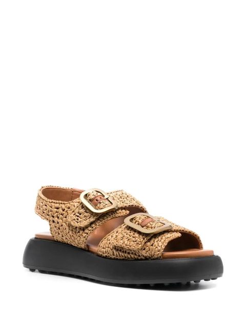 Tod's woven raffia 45mm sandals - Brown - zdjęcie produktu nr 2