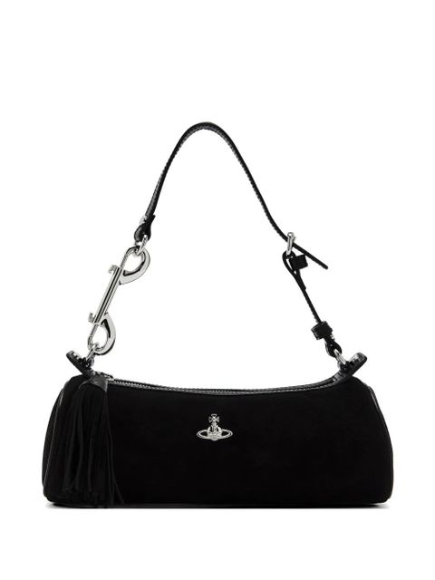 Vivienne Westwood Cindy logo-detail suede bag - Black - zdjęcie produktu nr 1