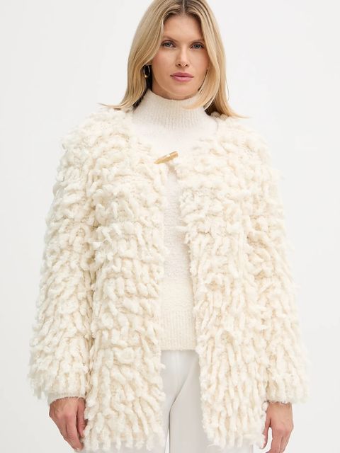 Forte Forte kardigan z dodatkiem wełny damski kolor beżowy ciepły 14452.mycoat - zdjęcie produktu nr 1