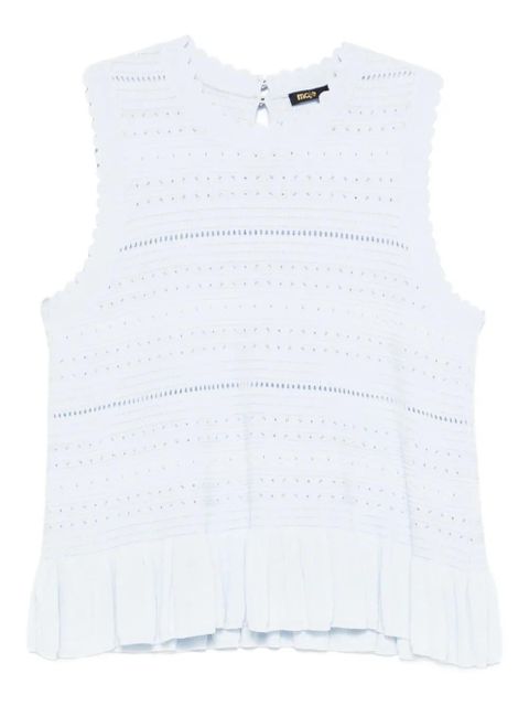 Maje ruffled knitted top - Blue - zdjęcie produktu nr 1