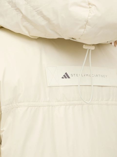 adidas by Stella McCartney kurtka kolor beżowy zimowa oversize JV8548