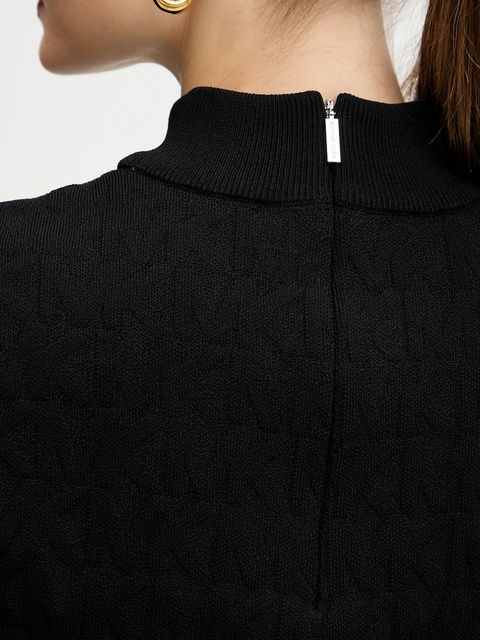 MICHAEL Michael Kors sweter damski kolor czarny z półgolfem MF5619YJWV