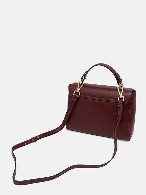 Geox torebka skórzana ELEANA kolor bordowy D56ZRB 00043