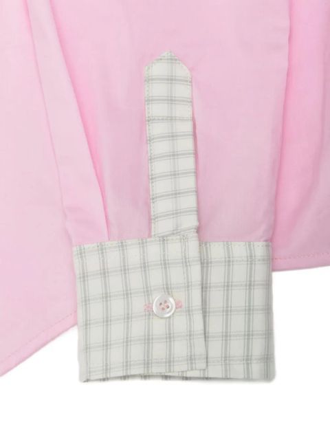 Gimaguas Agusta checked-cuff shirt - Pink