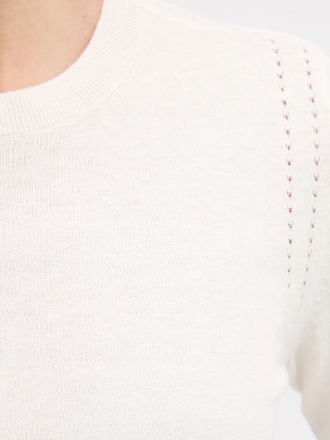 Sisley sweter z dodatkiem wełny damski kolor beżowy lekki 1SBXM106L