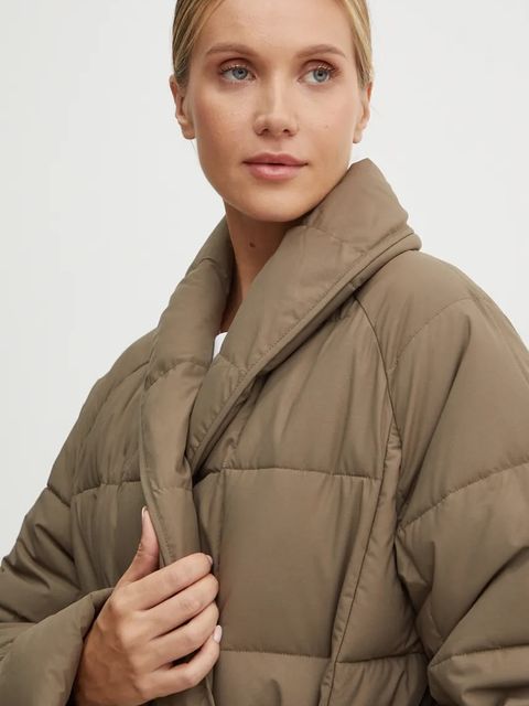 Didriksons kurtka DINA damska kolor zielony zimowa 505398