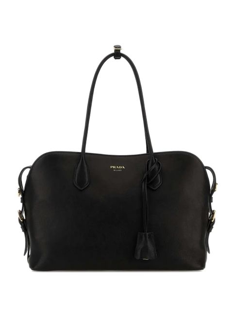 Prada large leather tote bag - Black - zdjęcie produktu nr 1