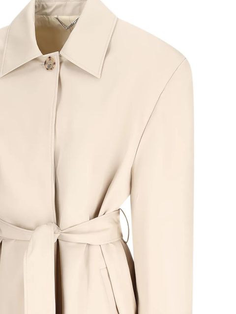 Magda Butrym belted cotton coat - Neutrals