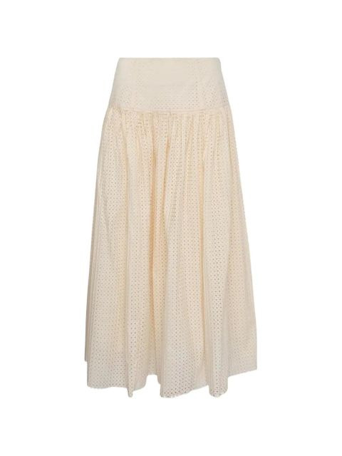 Ulla Johnson Nalla A‐Line broderie-anglaise skirt - Neutrals - zdjęcie produktu nr 1