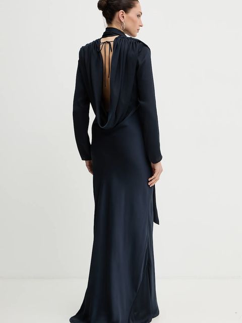 Rotate sukienka kolor granatowy maxi prosta 1154392318 - zdjęcie produktu nr 2