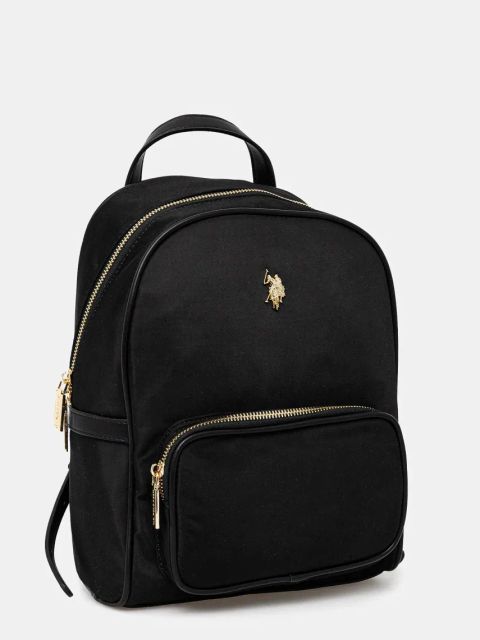 U.S. Polo Assn. plecak Houston damski kolor czarny mały gładki BEUHU6388WZC
