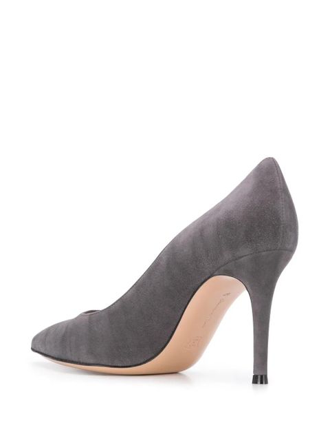 Gianvito Rossi Gianvito 85mm suede pumps - Grey