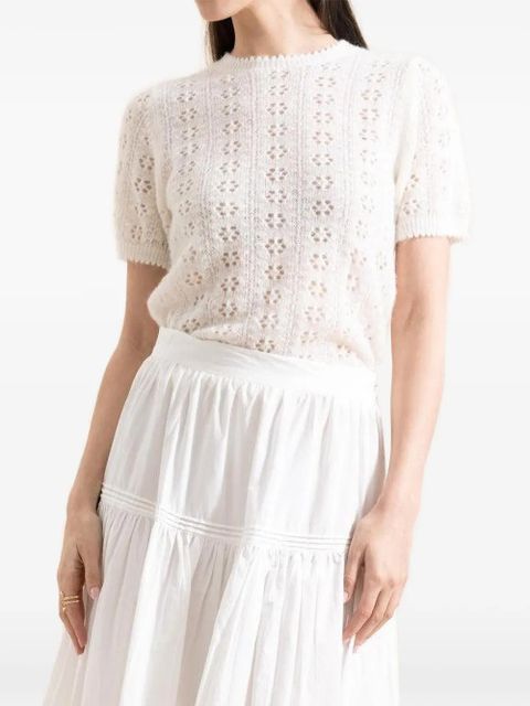 DÔEN Monica openwork top - White - zdjęcie produktu nr 2