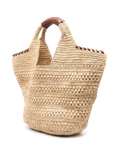Ba&Sh Ara raffia tote bag - Neutrals - zdjęcie produktu nr 2