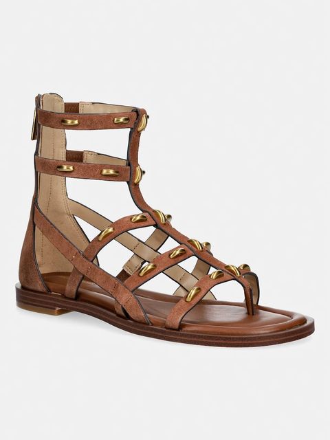 MICHAEL Michael Kors sandały rzymianki damskie skórzane Noa Flat Sandal - zdjęcie produktu nr 1