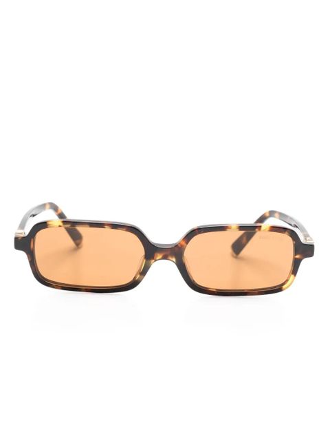 Miu Miu Eyewear tortoiseshell rectangle-frame sunglasses - Brown - zdjęcie produktu nr 1