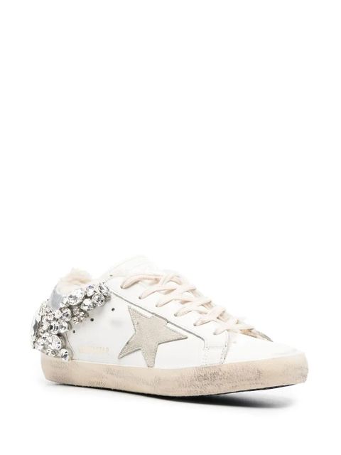 Golden Goose Super-Star embellished low-top sneakers - White - zdjęcie produktu nr 2