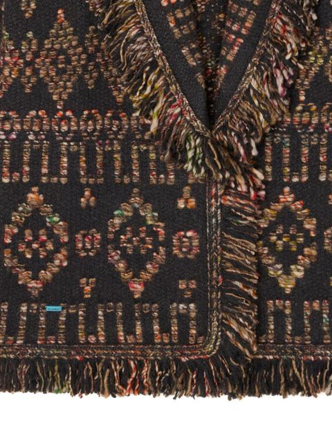 Alanui patterned fringed cardigan - Brown