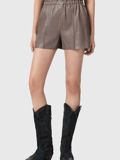 AllSaints szorty damskie skórzane FRAN - zdjęcie produktu nr 1