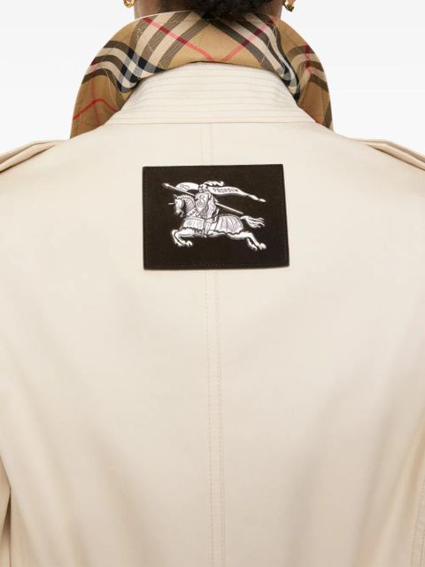 Burberry short gabardine Stonehaven car coat - Neutrals