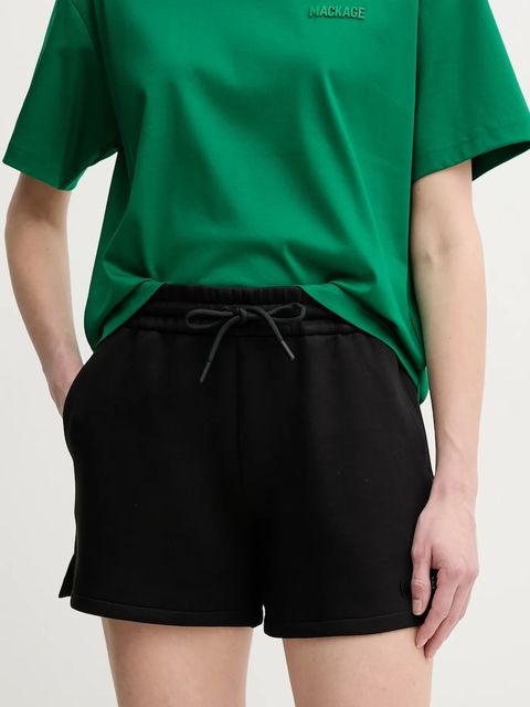 MACKAGE szorty damskie kolor czarny gładkie medium waist SUMMER.R - zdjęcie produktu nr 1
