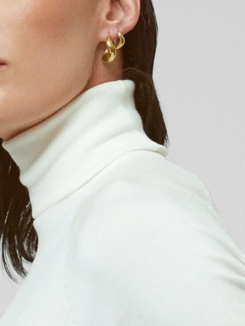 Monica Vinader Swirl polished-finish hoops - Gold - zdjęcie produktu nr 2