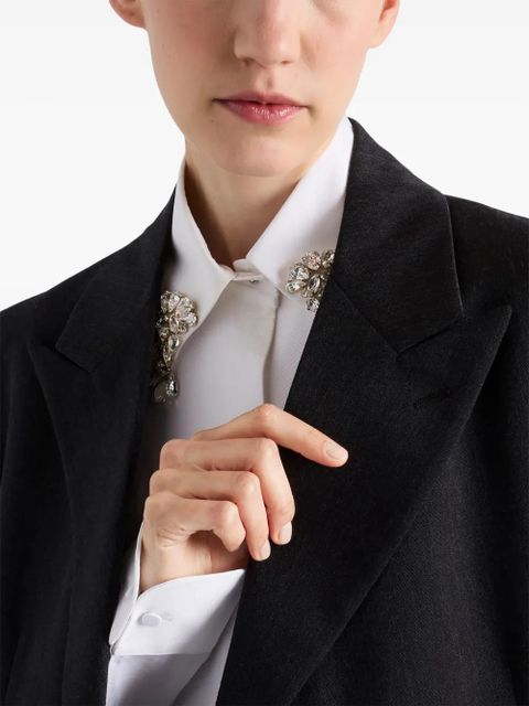 Prada double-breasted blazer - Grey