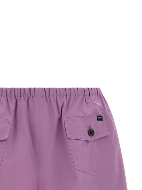 Prada elasticated-waistband pocket cotton shorts - Purple