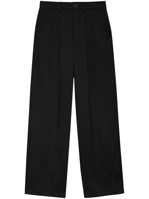 ANINE BING Carrie straight-leg tailored trousers - Black - zdjęcie produktu nr 1