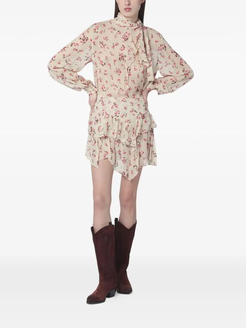 MARANT ÉTOILE floral-pattern blouse - Neutrals - zdjęcie produktu nr 1