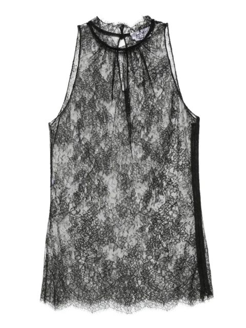 Alexander McQueen lace halter-neck top - Black - zdjęcie produktu nr 1