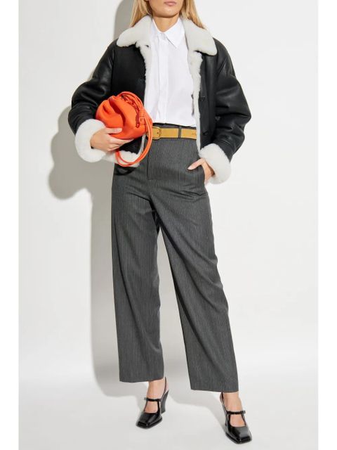 LOEWE draped cotton shirt - White