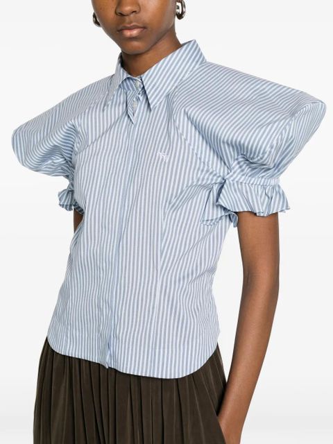 Vivienne Westwood striped short-sleeved shirt - Blue